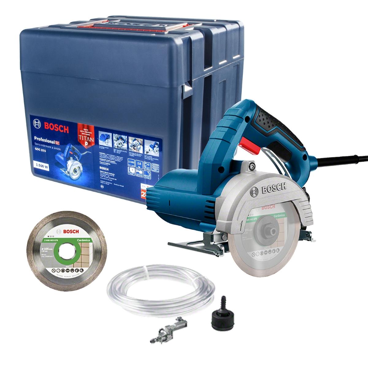 Serra Mármore Bosch Gdc 151 Titan 1500W 220V Com Maleta