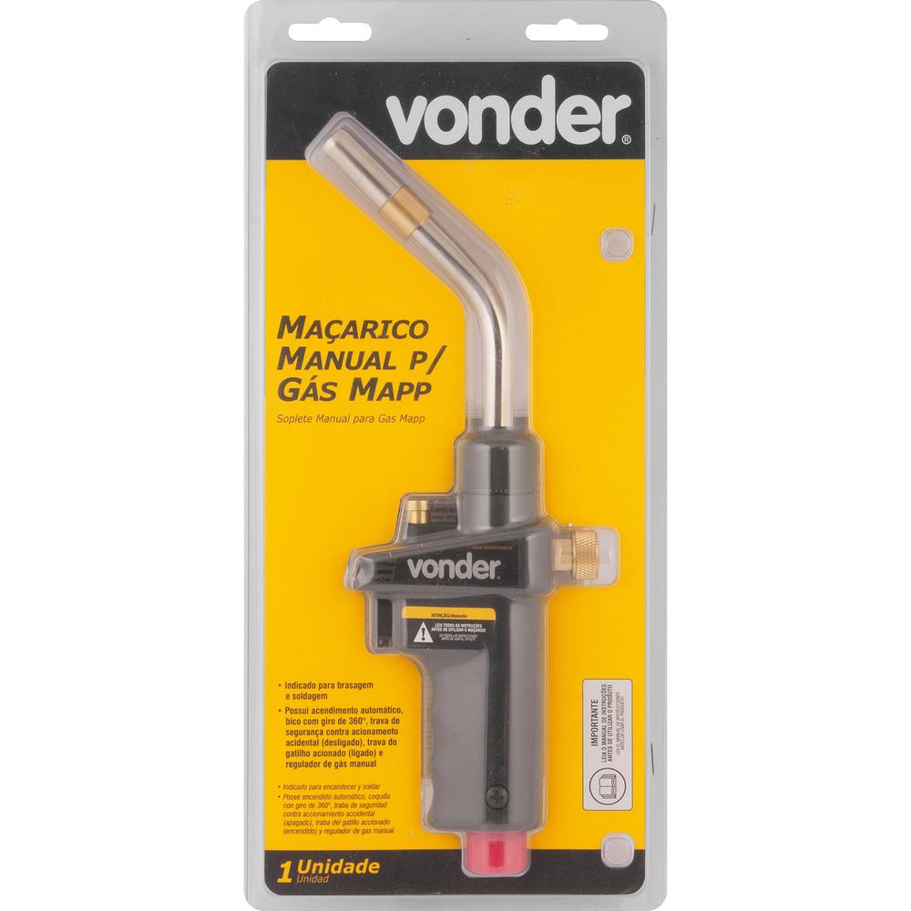 Maçarico Manual para Gás Mapp Vonder