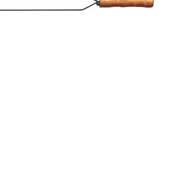Espeto Duplo Para Churrasco Tramontina Aço Inox Cabo Madeira 95 Cm Resistente Alta Durabilidade