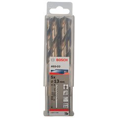 Broca Para Metal Bosch Aço Rápido Hss-Co 13mm 5 Peças
