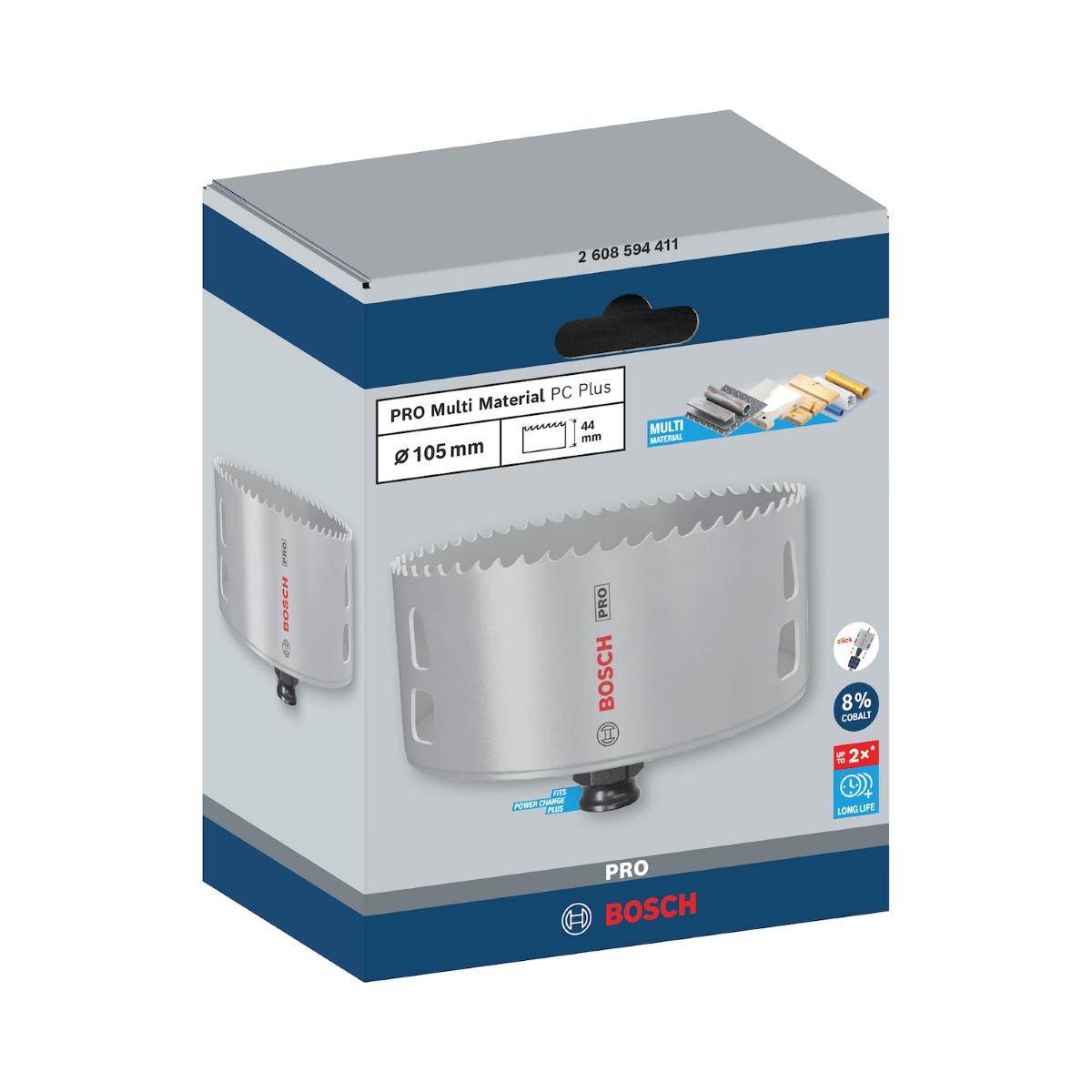 Serra Copo Bosch Pro Multi Material Power Change Plus 105mm