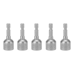Soquete Magnético Para Parafusadeira 1/2 Pol 45mm 5 Peças Aço CrV MTX 1175555