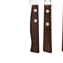 Faqueiro Tramontina Tradicional 24 Peças Aço Inox Cabos Madeira Natural Resistente Jogo Completo
