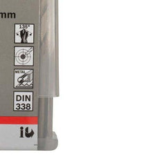 Broca Para Metal Bosch Aço Rápido Hss-G 5,7mm 10 Peças