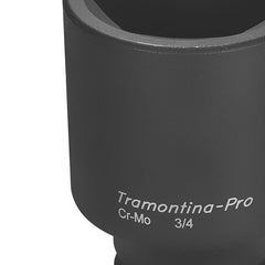Soquete de Impacto Sextavado Longo 55mm 3/4'' Aço Cromo Molibdênio Tramontina PRO Durável