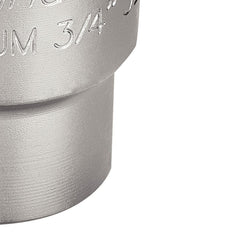 Soquete Estriado 34mm 3/4'' Hyper Drive Acabamento Cromado Aço Cromo Vanádio DIN 3124 Tramontina PRO