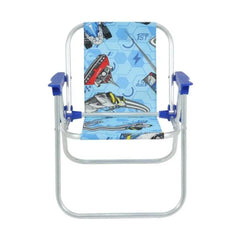 Cadeira Infantil Aluminio Hot Wheels Azul Bel