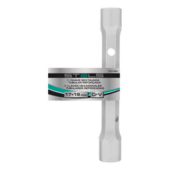 Chave Sextavada Tubular Reforçada 17-19mm Stels Crv Aço Cromo Vanádio 165mm