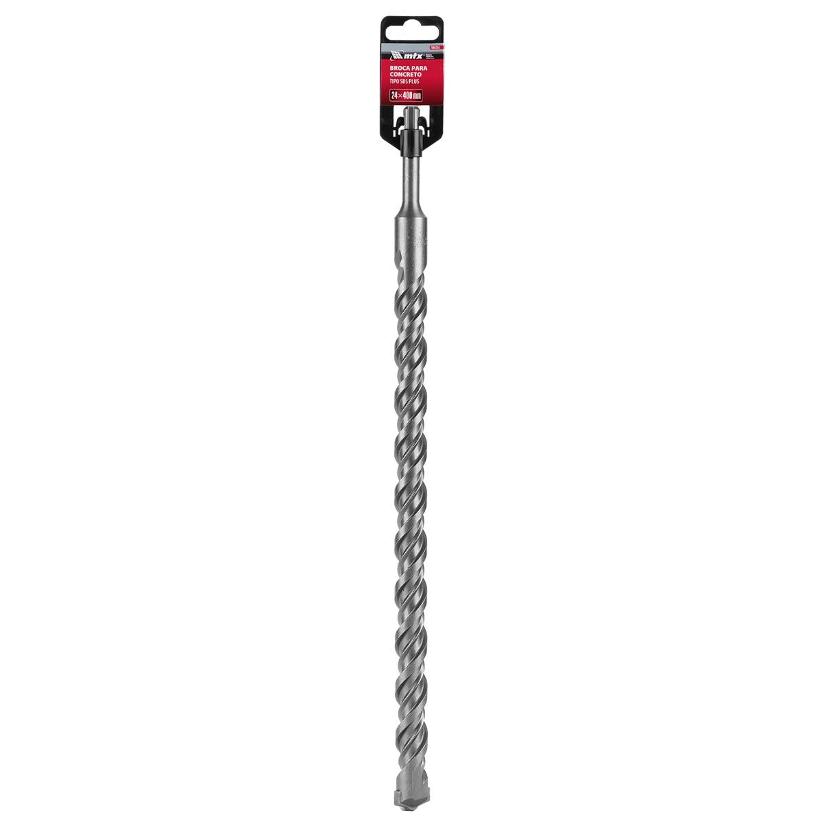 Broca Concreto SDS Plus 24mm x 400mm Aço 40X MTX Broca Resistente e Durável