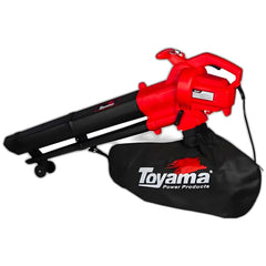 Soproaspirador de Folhas Elétrico Toyama 2000W 220V com Bolsa Coletora 40 Litros Triturador Jardinagem Limpeza Quintal