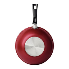Wok Tramontina Loreto 24 cm 2,2 L Antiaderente Starflon Max Alumínio Vermelho 1,4 mm Fogão Gás