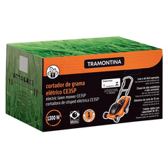 Cortador de Grama Elétrico 1300W 127V 350mm Tramontina CE35P Coletor Rígido 18L