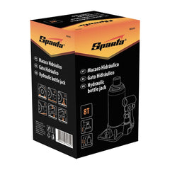 Macaco Hidráulico Garrafa 8T Elevação 200-385mm Aço Alta Resistência Sparta 5032455