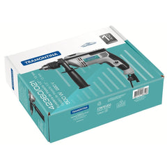 Furadeira de Impacto 500W 1/2'' 220V Tramontina com Empunhadura Auxiliar e Reversão