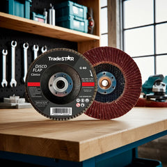 Disco Flap 115 mm G60 Fibra Cônico Aço Tradestar