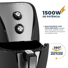 Air Fryer Fritadeira Sem Óleo BFR40PI 1500W Britânia 5L Com Cesto Antiaderente e Timer 220V