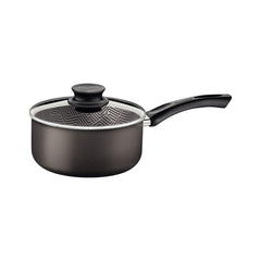 Panela Tramontina Paris 16 cm 1,5 L Antiaderente Starflon Max Alumínio Chumbo Com Tampa De Vidro