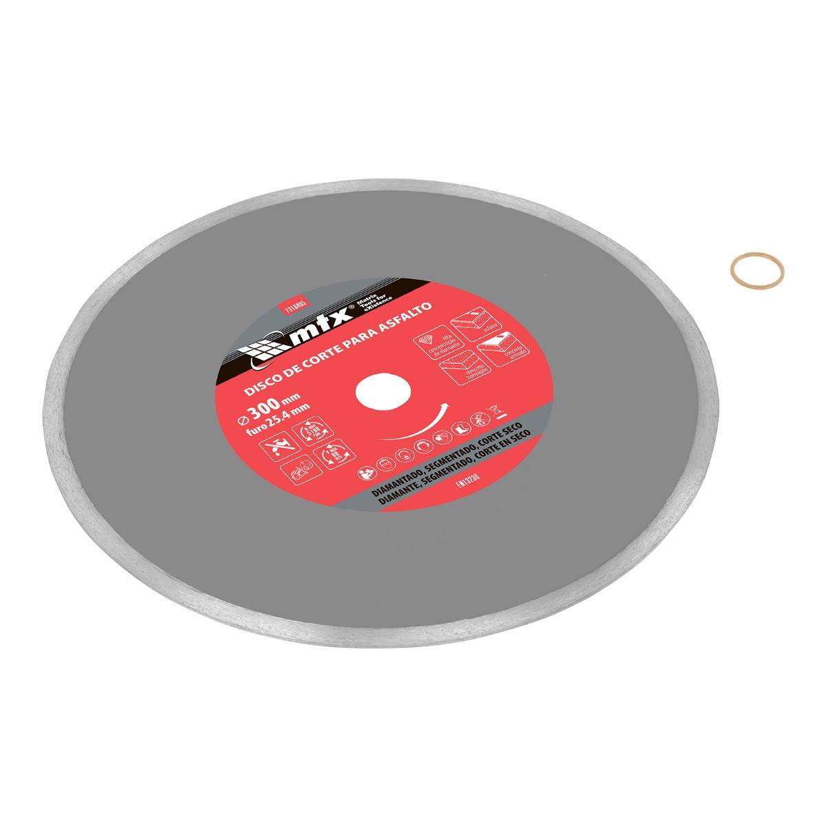 Disco de Corte Diamantado 300x25,4mm para Concreto e Asfalto MTX 7316455