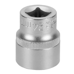 Soquete Sextavado 1/2'' 13mm Aço CrV Stels 1382455 Com Clips Plástico