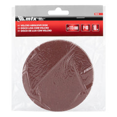 Disco De Lixa Com Velcro 115 mm Grão 40 10 Peças Mtx Para Desbaste Pesado E Madeira