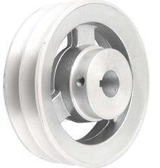 Polia Alumínio 2 Canais Perfil A 120mm com Furo 5/8" Vonder