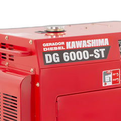 Gerador à Diesel Dg6000Est 4600W Trif. 220V Kawashima