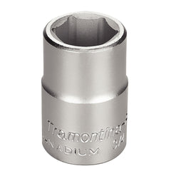 Soquete Sextavado 21mm 3/4'' Cromado Acabamento Tramontina PRO