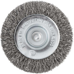 Escova Circular 3X3/8'' 4500Rpm Aço Inox Ondulada Vonder 1/4'' Haste Resistente à Oxidação