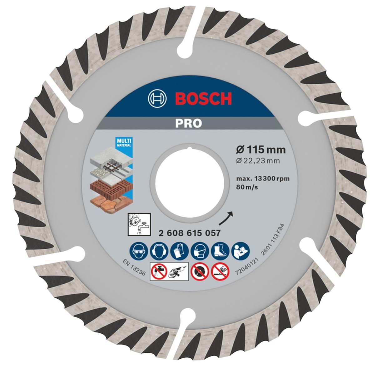 Disco Diamantado Bosch Pro Multi Material Seg. 115X22,23mm