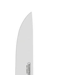 Faca Para Carne Tramontina 8 Polegadas Aço Inox Cabo Madeira Polywood Vermelho Churrasco Profissional