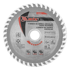 Disco Serra Circular 110mm 4,3/8'' 40 Dentes Furo 22,23mm Com Bucha 20mm Para MDF e Madeira