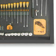 Painel de Ferramentas para Oficina Cinza com Persiana com Trava 1,36 Metros C58P-G Beta