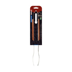 Pegador Para Carne Churrasco Tramontina Aço Inox E Cabo De Madeira 47 cm Profissional Resistente