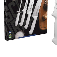 Jogo De Facas Para Churrasco Tramontina 4 Peças Aço Inox E Cabo Polipropileno