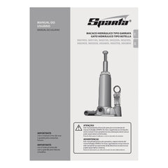 Macaco Hidráulico Garrafa 10T Elevação 200-385mm Aço Alta Resistência Sparta 5032555
