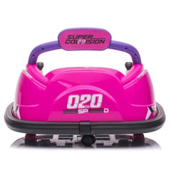 Carro Choque Infantil Rosa 6V Bel