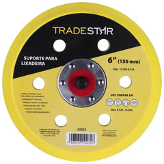 Suporte para Lixadeira Pneumatica 6'' 5/16'' Unf 6 Furos Tradestar
