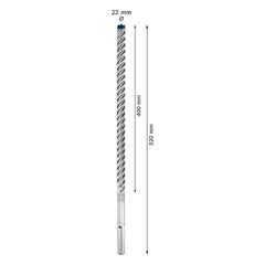 Broca Para Concreto Bosch Expert Sds Max-8X Ø22X400X520mm