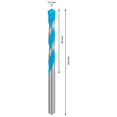Broca Bosch Expert Cyl-9 Multiconstruction 7X60X100mm 10Pçs