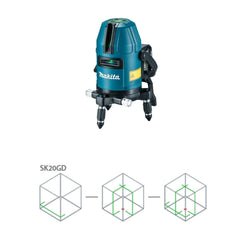 Nivelador Laser Linhas Cruzadas 2 Verticas 1 Horizontal 10 M Sem Bateria Sem Carregador SK20GDZ Makita