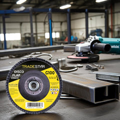 Disco Flap 115 mm G100 Fibra Cônico Aço Tradestar