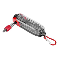 Jogo De Bits Com Adaptador Cromo Vanádio 18 Peças MTX 113839 Aço CrV 25mm 50mm