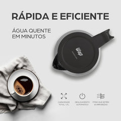 Chaleira Elétrica Wap WCE2 Portátil Aço Inox 1,7 Litros de Capacidade 220V