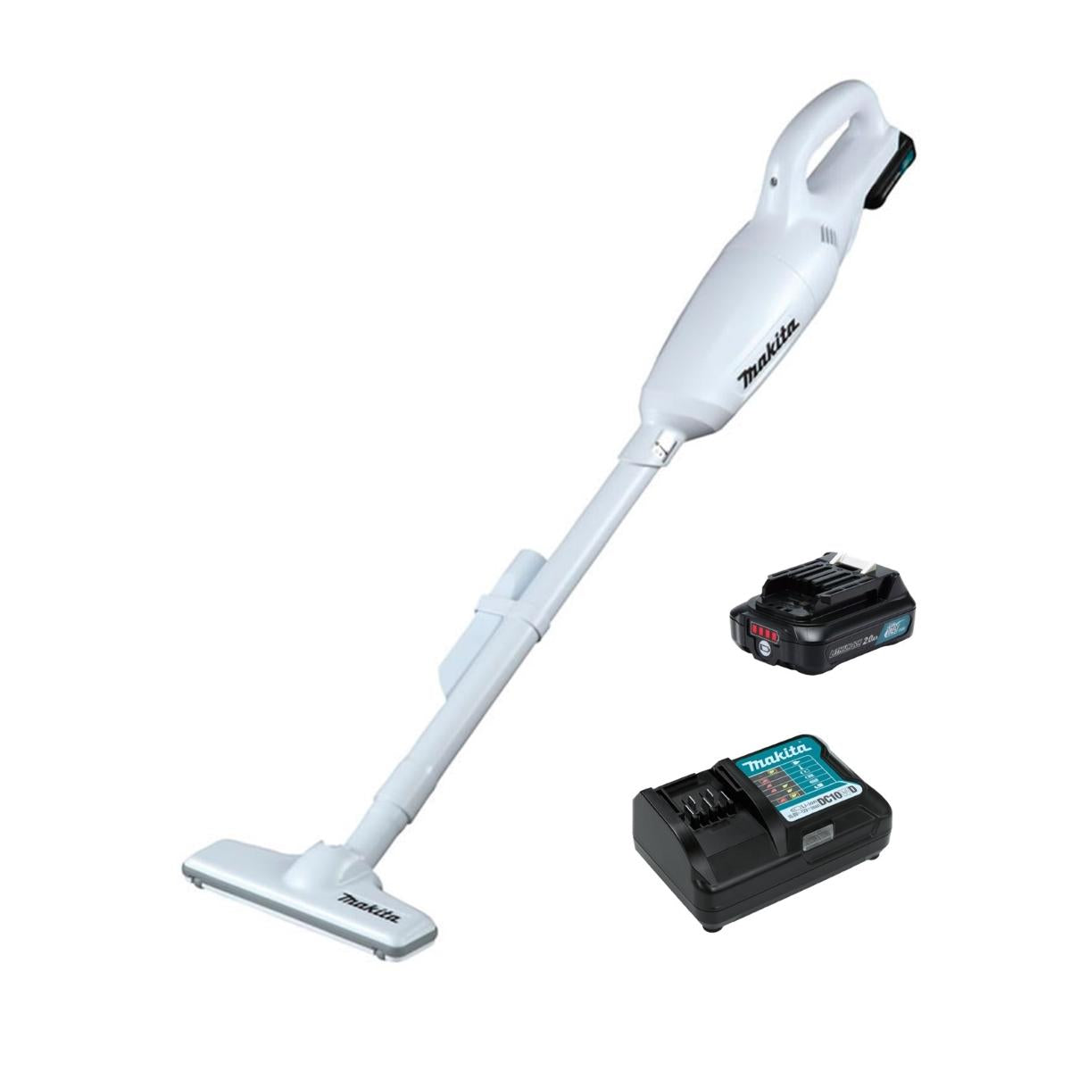 Aspirador de Pó Max 600ML Sem Fio 12V Com 1 Bateria Carregador Bocais Tubos CL106FDSAW Makita