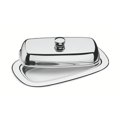 Manteigueira Tramontina Service Retangular Aço Inox Com Tampa Utensílio Elegante Cozinha