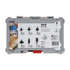 Jogo De Fresas Bosch Standard Encaixe De 6 mm 6 Peças