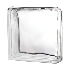 Tijolo de Vidro 19 x 19 x 8 cm Liso Translúcido 2 Lados Tradestar