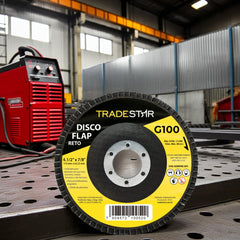 Disco Flap 115 mm G100 Fibra Reto Aço Tradestar