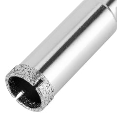 Broca Diamantada Para Vidro 14mm Haste Triangular Aço 45 Perfuração Precisa Sem Lascas
