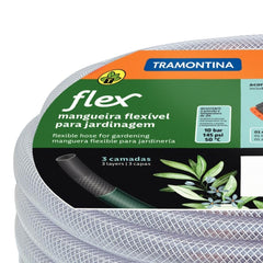 Mangueira Flex 20 m 3 Camadas PVC 10 Bar 50 °C Es­guicho Engate Rosqueado Tramontina
